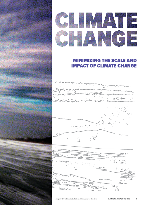 기후 변화 : 기후변화의 규모와 영향 최소화 - 유엔환경계획(UNEP) 2015년 연례 보고서 (Climate change: Minimizing the scale and impact of climate change - UNEP 2015 Annual Report)