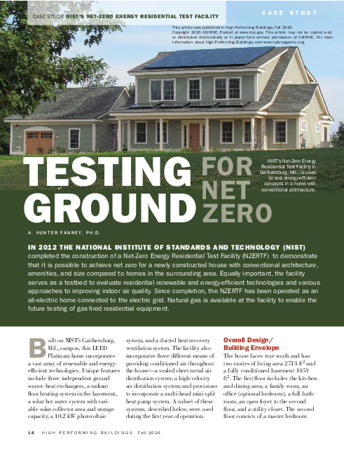 넷제로를 위한 시험장 (Testing Ground for Net-Zero)(2016)