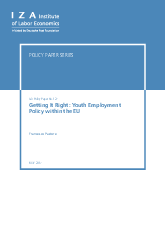 Policy paper series: getting it right: Youth employment policy within the EU