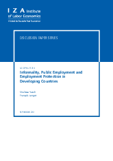 개도국들의 비공식성, 공공고용 및 고용 보호 (Informality, public employment and employment protection in developing countries)