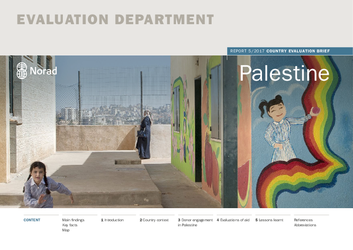 국가 평가서 : 팔레스타인 (Country evaluation brief: Palestine)