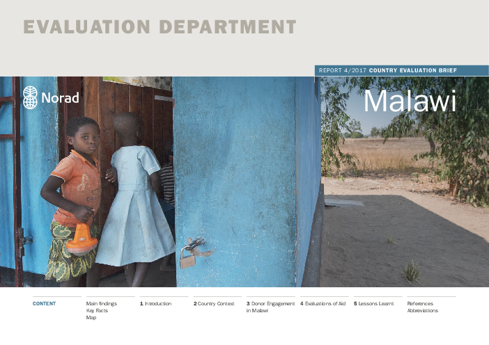 국가 평가서 : 말라위 (Country evaluation brief: Malawi)