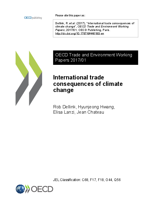 기후변화가 국제무역에 미치는 영향 (OECD trade and environment working papers 2017/01: International trade consequences of climate change)(2017)