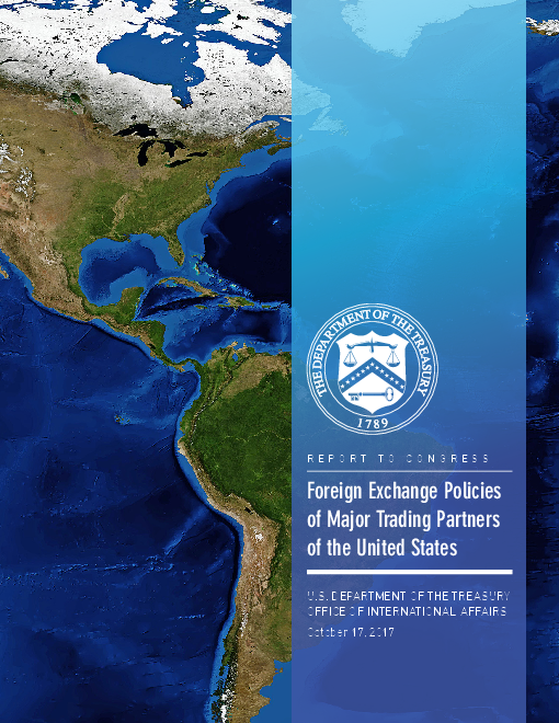 미국 주요 교역상대국의 환율정책 보고서 (Foreign exchange policies of major trading partners of the United States October 2017)
