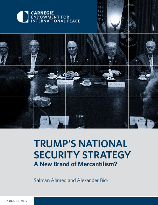 트럼프의 국가 안보 전략 : 새로운 브랜드 상업주의인가? (Trump’s national security strategy: A new brand of mercantilism?)