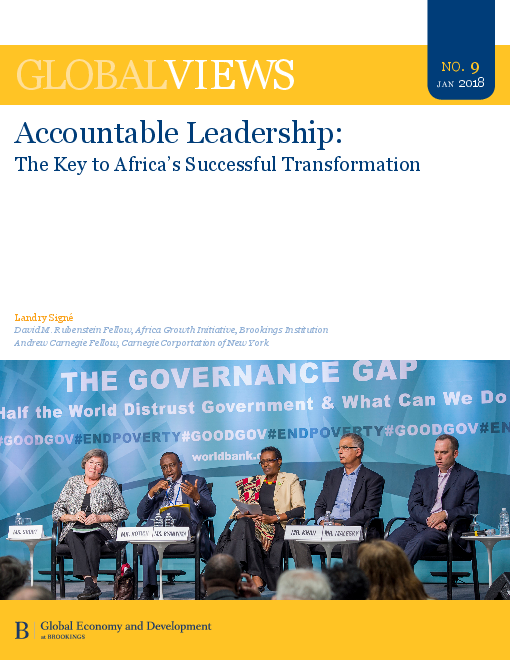 책임감 있는 리더십 : 아프리카의 성공적인 변혁을 위한 핵심사항 (Accountable Leadership: The Key to Africa’s Successful Transformation)