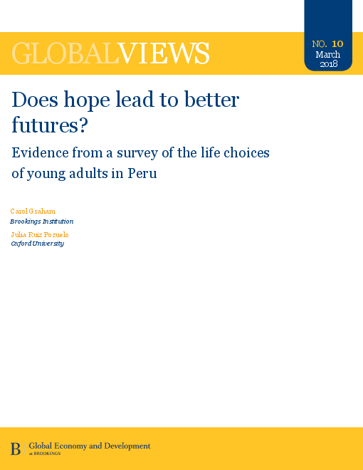 희망을 가지면 미래가 더 나아지는가? : 삶의 선택을 주제로 페루 청년들을 대상으로 시행한 설문조사 결과 (Does hope lead to better futures?: Evidence from a survey of the life choices of young adults in Peru)