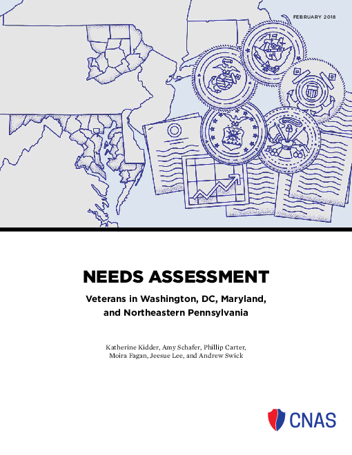 필요 평가 : 워싱턴 DC, 메릴랜드 및 펜실베이니아 북동부 지역 거주 재향군인 (Needs Assessment: Veterans in Washington, DC, Maryland, and Northeastern Pennsylvania)