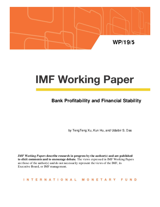 은행 수익성 및 금융 안전성 (Bank Profitability and Financial Stability)