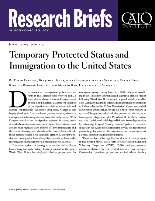 임시보호지위와 미국 이민 (Temporary Protected Status and Immigration to the United States)