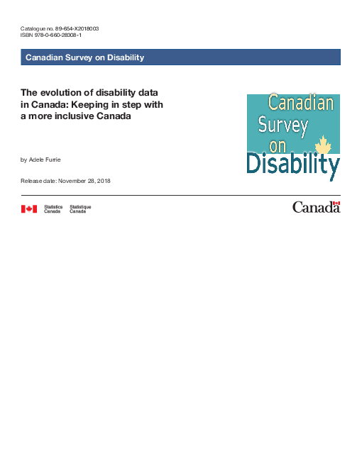 캐나다 장애 데이터의 진화 : 더욱 포용적인 캐나다를 위한 발전 (The evolution of disability data in Canada: Keeping in step with a more inclusive Canada)