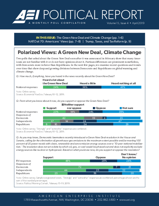 견해의 양극화 : 그린 뉴딜과 기후변화 (Polarized Views: A Green New Deal, Climate Change)(2019)