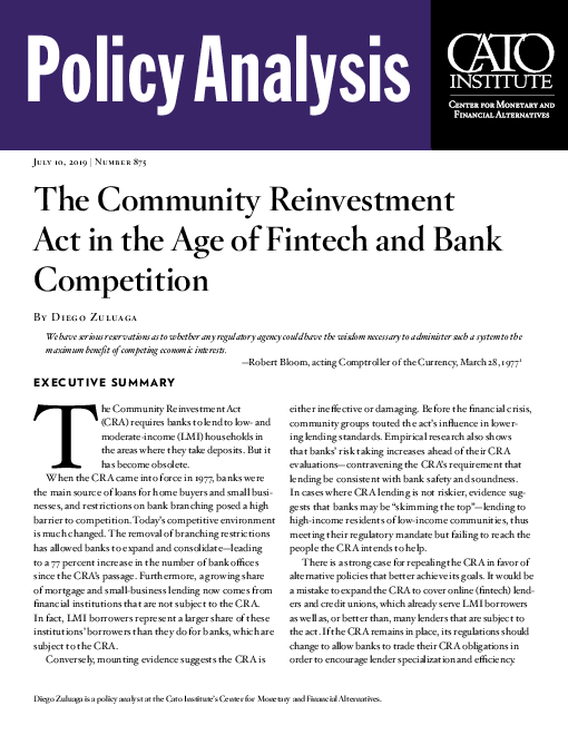 핀테크와 은행 경쟁의 시대에 지역재투자법 (The Community Reinvestment Act in the Age of Fintech and Bank Competition)