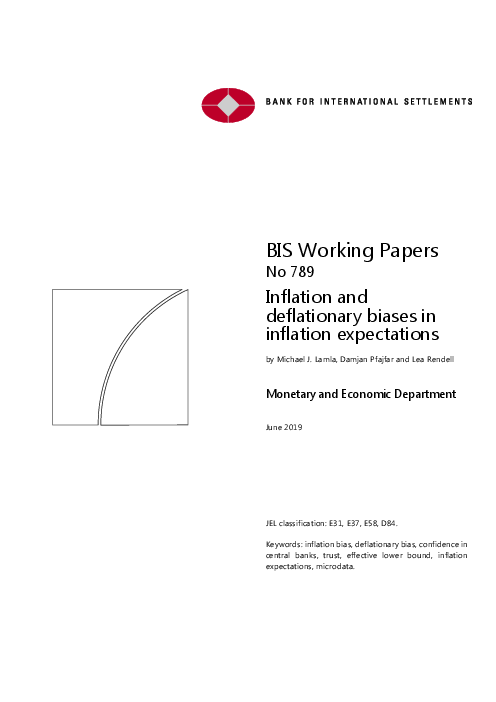 인플레이션 예상 시 인플레이션 및 디플레이션 편견 (Inflation and deflationary biases in inflation expectations)