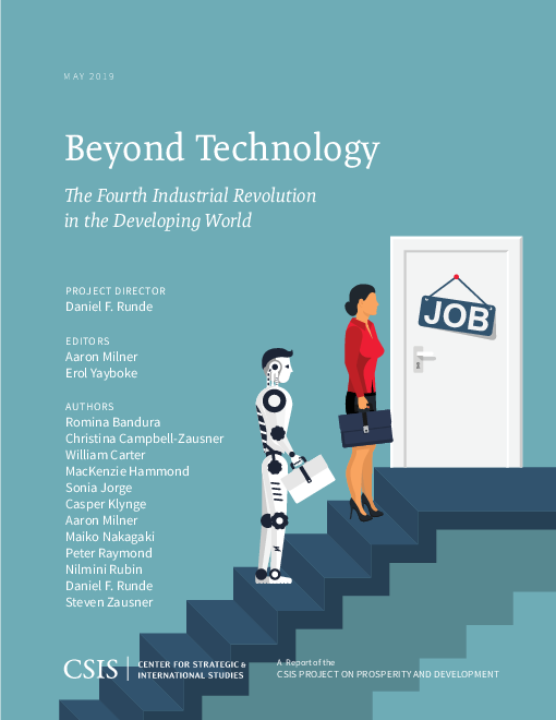 기술을 넘어서 : 개발도상국의 4차 산업혁명 (Beyond Technology: The Fourth Industrial Revolution in the Developing World)