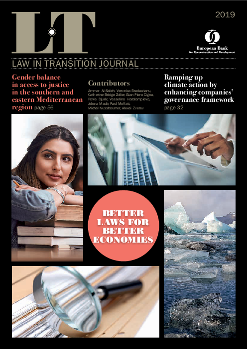 2019년 전환기의 법률 : 더 나은 경제를 위한 더 나은 법 (Law in transition 2019: Better Laws for Better Economies)