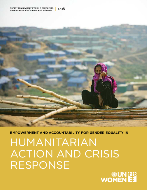 2018년 인도주의 활동 및 위기대응 관련 양성평등 강화와 책임  (Empowerment and accountability for gender equality in humanitarian action and crisis response 2018)