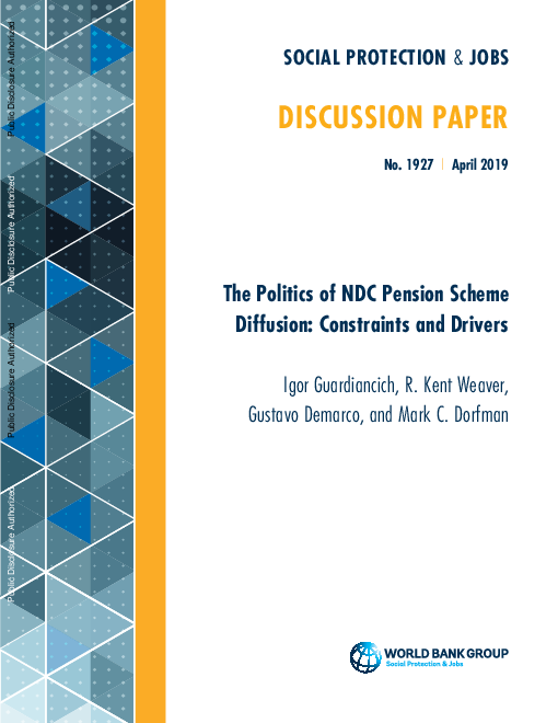 공적연금제도 확산의 정치학 : 제약과 동인 (The Politics of NDC Pension Scheme Diffusion: Constraints and Drivers)(2019)