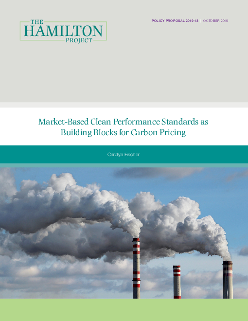 탄소 가격 결정의 구성 요소 : 시장에 기반한 친환경 성과 표준 (Market-based clean performance standards as building blocks for carbon pricing)(2019)