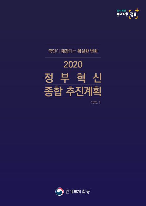 (국민이 체감하는 확실한 변화) 2020 정부혁신 종합 추진계획