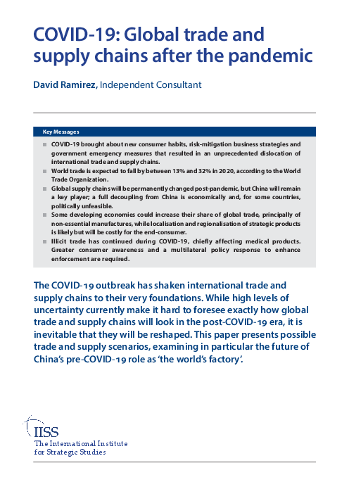 코로나바이러스감염증-19(COVID-19) : 대유행 이후 국제 무역과 공급사슬 (COVID-19: Global trade and supply chains after the pandemic)