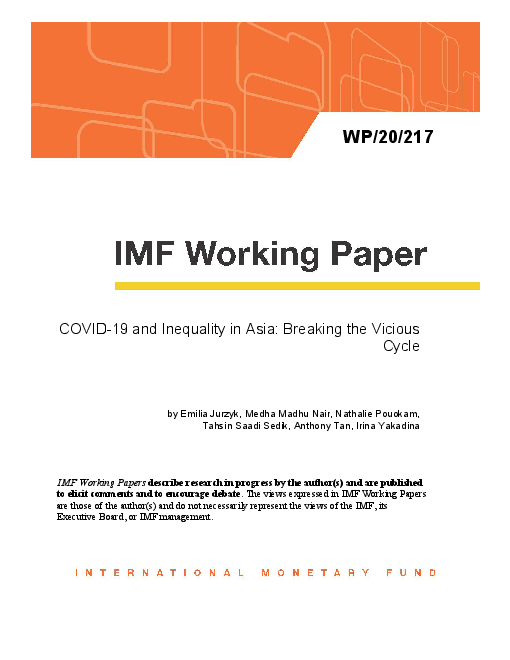 코로나바이러스감염증-19(COVID-19)와 아시아의 불평등 : 악순환 끊기 (COVID-19 and Inequality in Asia: Breaking the Vicious Cycle)