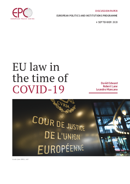 코로나바이러스감염증-19(COVID-19) 시대의 유럽연합 법률 (EU law in the time of COVID-19)