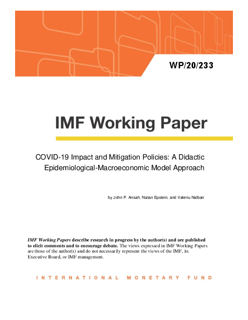 코로나바이러스감염증-19(COVID-19) 영향 및 완화 정책 : 역학 거시경제 모형 접근법 (COVID-19 Impact and Mitigation Policies: A Didactic Epidemiological-Macroeconomic Model Approach)