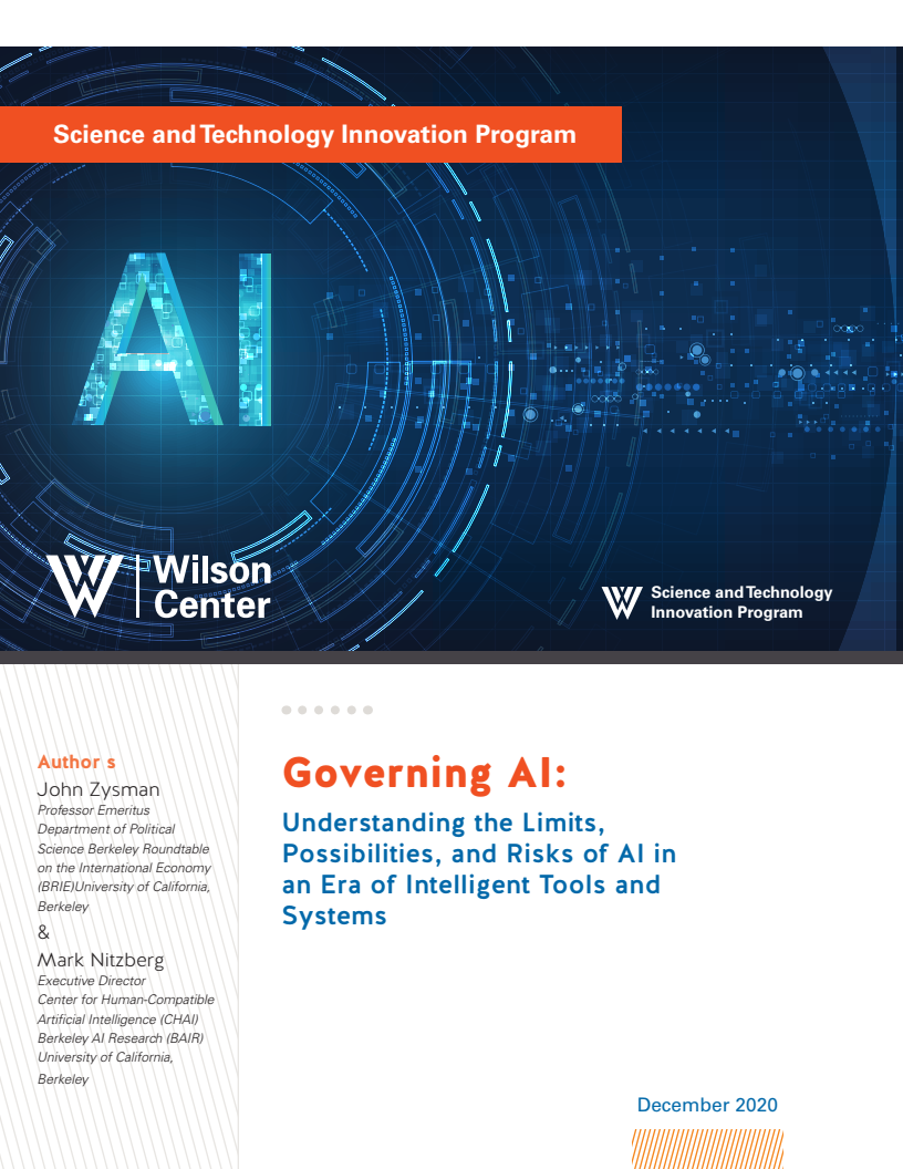 인공지능(AI) 관리 : 지능형 도구와 시스템 시대에 AI의 한계, 가능성, 위험 (Governing AI: Understanding the Limits, Possibilities, and Risks of AI in an Era of Intelligent Tools and Systems)(2020)