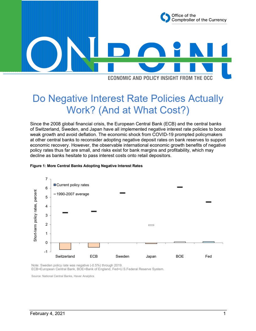 마이너스 금리정책의 실효성과 비용 (Do Negative Interest Rate Policies Actually Work? (And at What Cost?))(2021)