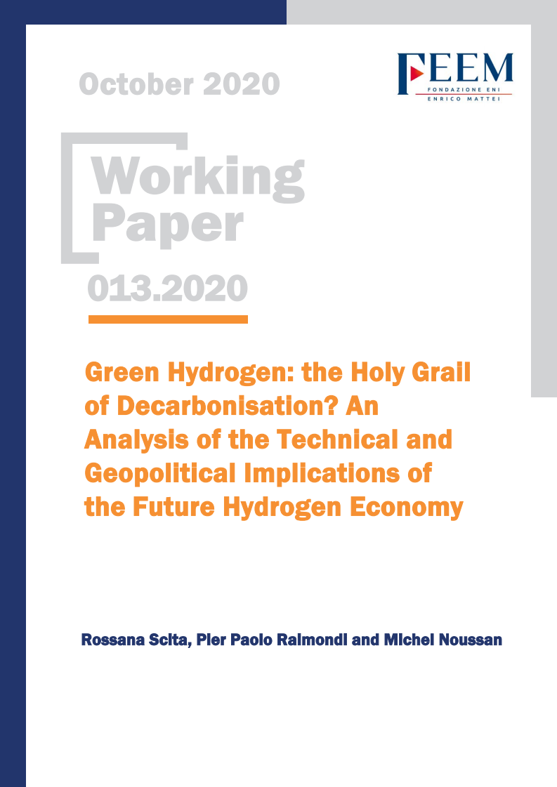 녹색 수소 : 탈탄소화를 향한 최종 목표 : 미래 수소경제의 기술적, 지정학적 영향 분석 (Green Hydrogen: the Holy Grail of Decarbonisation? An Analysis of the Technical and Geopolitical Implications of the Future Hydrogen Economy)