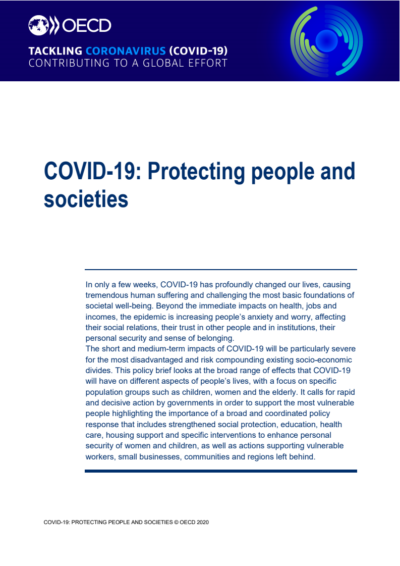 코로나19 : 국민과 사회 보호 (COVID-19: Protecting people and societies)(2020)