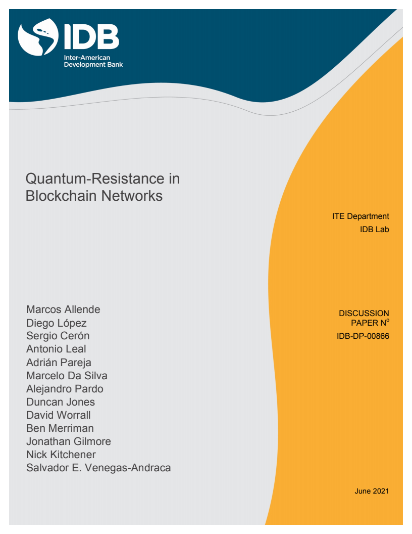 블록체인 네트워크의 양자 저항성  (Quantum-Resistance in Blockchain Networks)(2021)