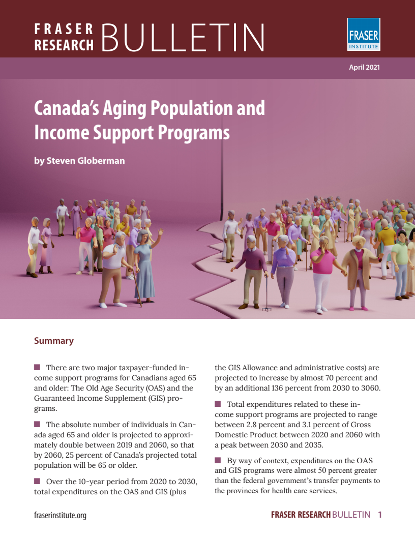 캐나다의 고령화 인구 및 소득 지원 프로그램 (Canada’s Aging Population and Income Support Programs)(2021)