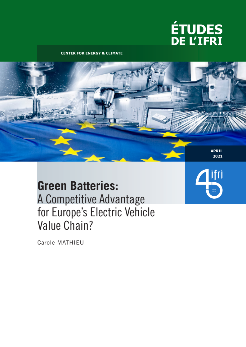 친환경 배터리 : 유럽의 전기차 가치사슬의 경쟁력 (Green Batteries: A Competitive Advantage for Europe’s Electric Vehicle Value Chain?)(2021)
