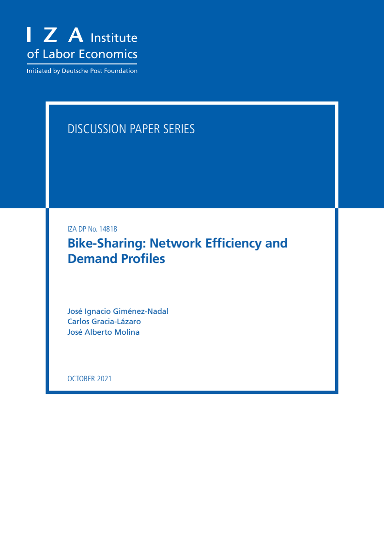 자전거 공유 : 연결망 효율과 수요 형태  (Bike-Sharing: Network Efficiency and Demand Profiles)(2021)
