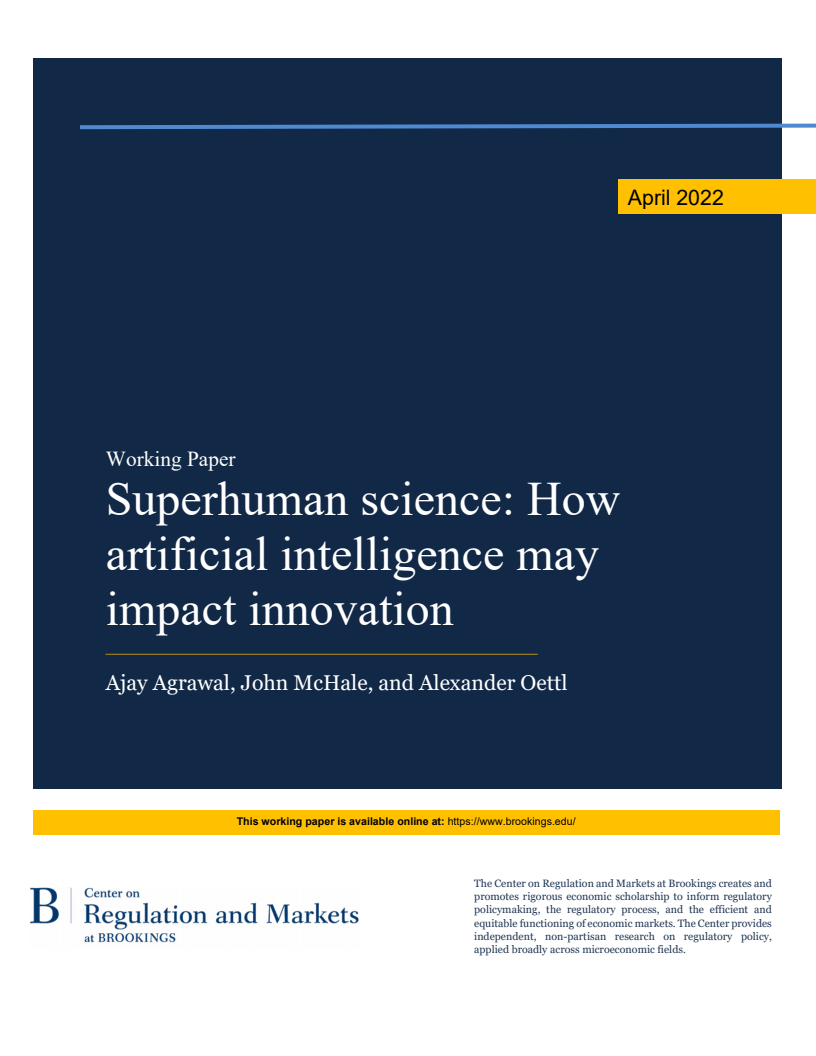 초인 과학 : 인공지능(AI)이 혁신에 미치는 영향 (Superhuman science: How artificial intelligence may impact innovation)