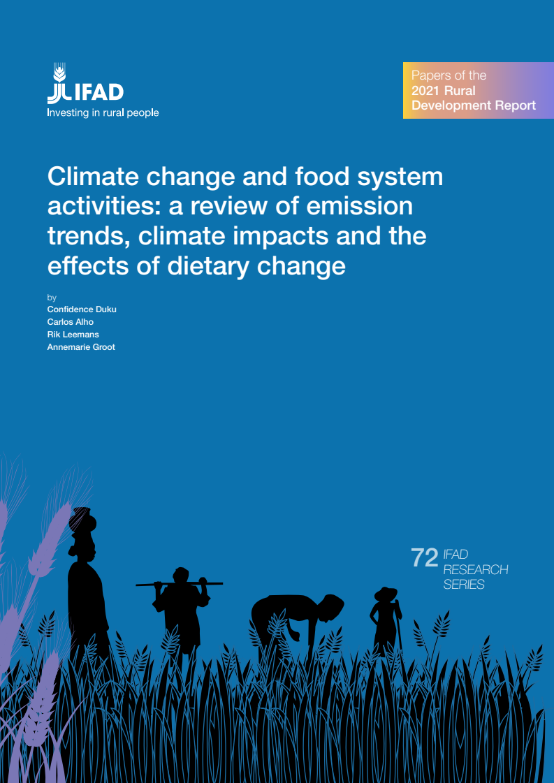 기후 변화 및 식량 체계 활동 : 온실가스 배출량 추세, 기후 영향 및 식생활 변화의 영향 검토 (Climate change and food system activities: a review of emission trends, climate impacts and the effects of dietary change)