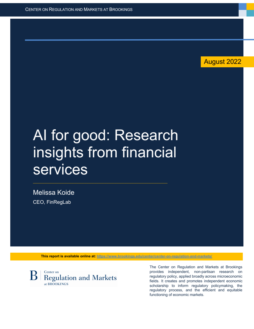 세상을 이롭게 하는 인공지능(AI) : 금융 서비스의 연구 통찰력 (AI for good: Research insights from financial services)
