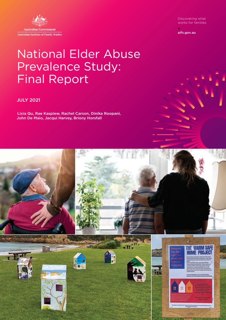 전국 노인학대 발생률 연구 : 최종 보고서 (National Elder Abuse Prevalence Study: Final Report)