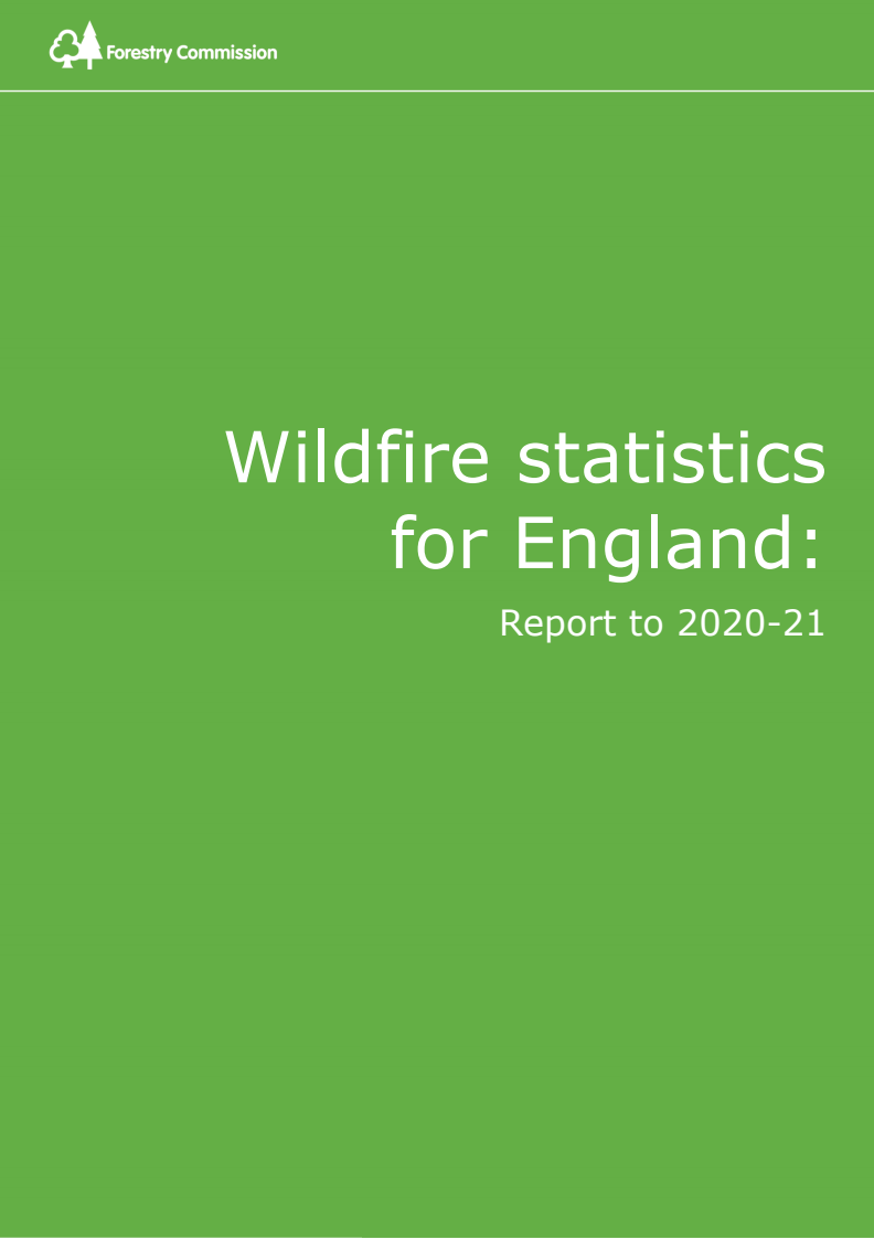 영국 산불 통계: 2020-21년 보고서 (Wildfire statistics for England: Report to 2020-21)
