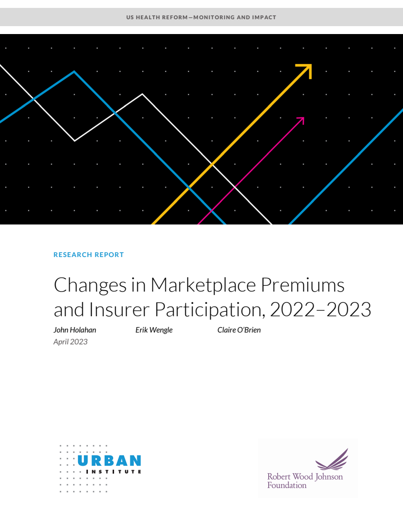 Changes in Marketplace Premiums and Insurer Participation, 2022-2023