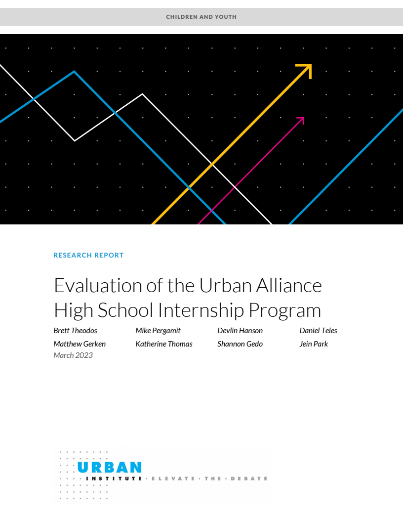 Evaluation of the Urban Alliance High School Internship Program