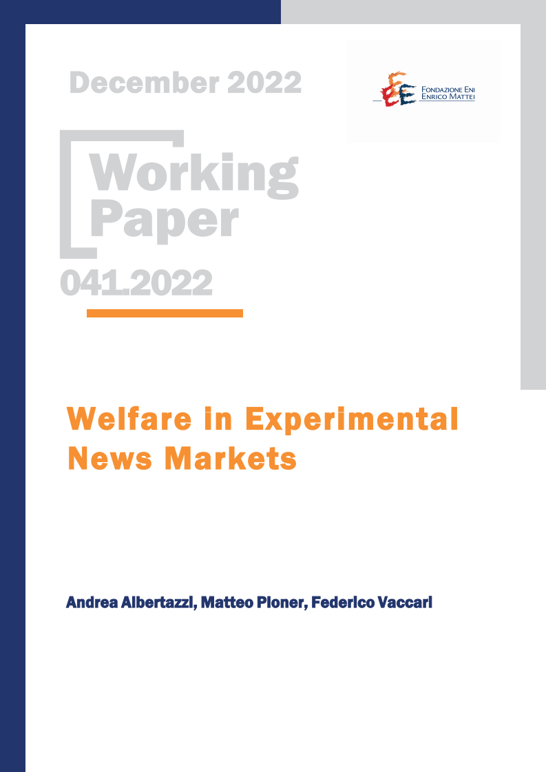 Welfare in Experimental News Markets