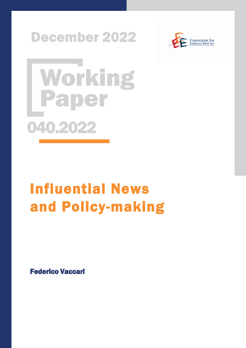 Influential News and Policy-making