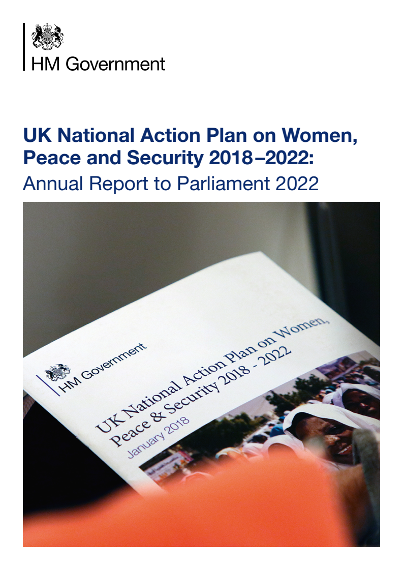 UK National Action Plan on Women, Peace and Security 2018–2022: Annual Report to Parliament 2022