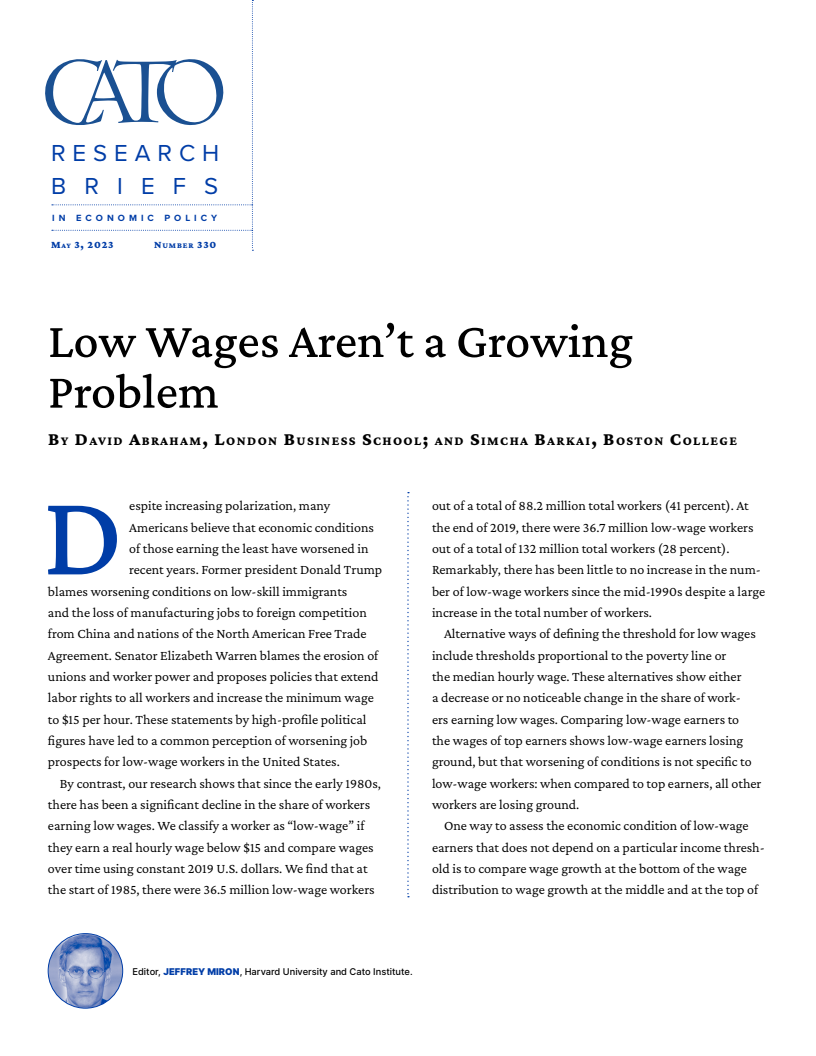 Low Wages Aren't a Growing Problem