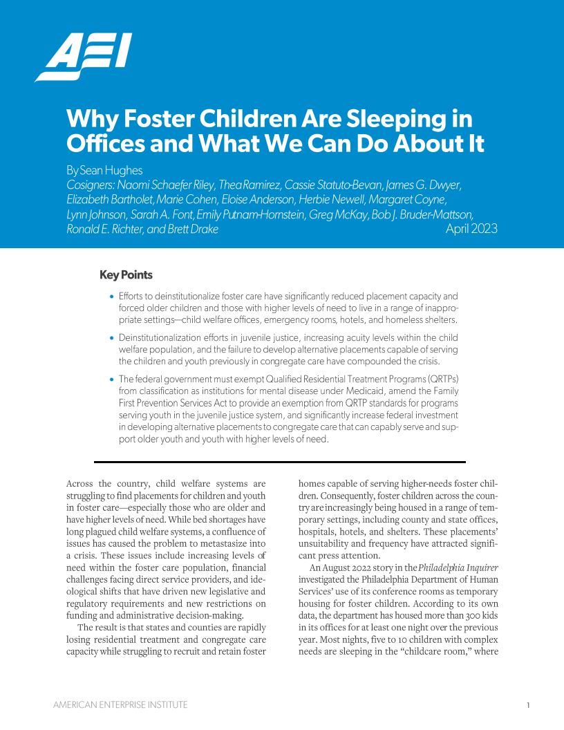 Why Foster Children Are Sleeping in Offices and What We Can Do About It