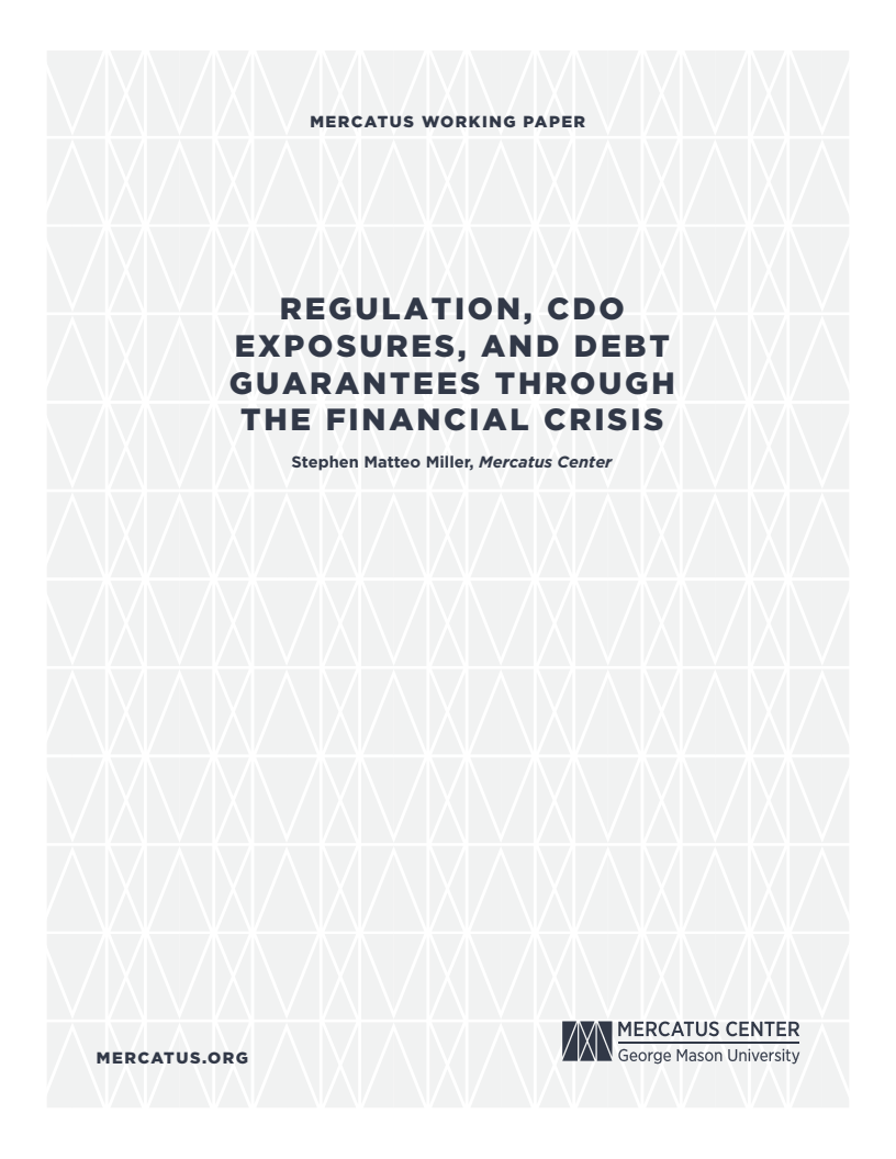 Regulation, CDO Exposures, and Debt Guarantees through the Financial Crisis