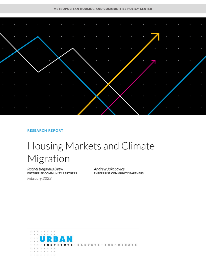Housing Markets and Climate Migration